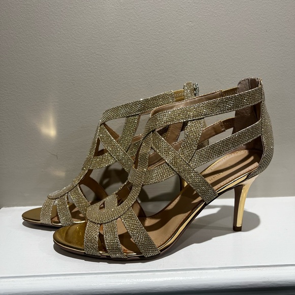 Marc Fisher Shoes - Marc Fisher Nala gold heels size 11